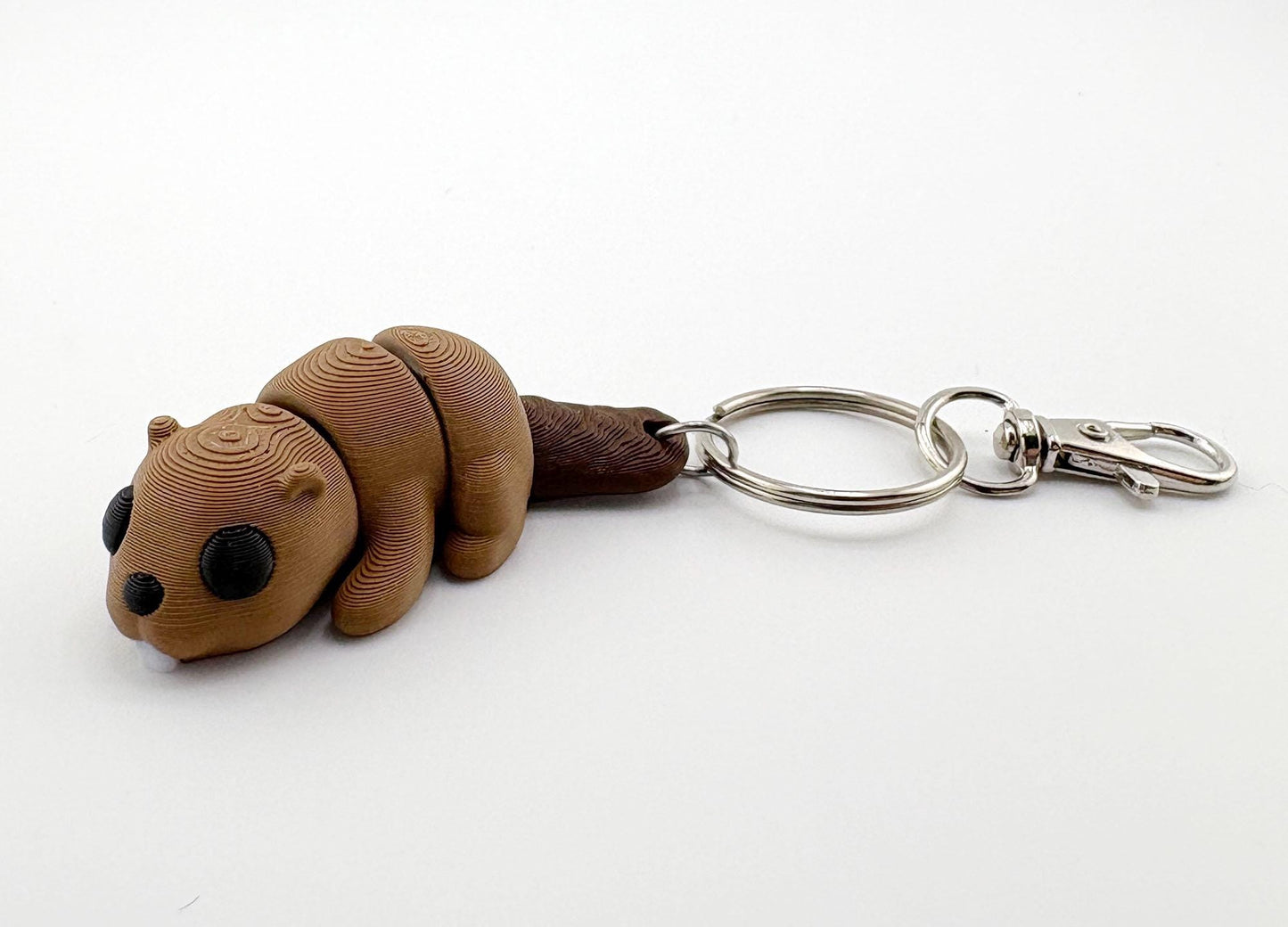 Baby Animal Keychain Set 2 - Beaver, Platypus, Turtle, Panda, Capybara