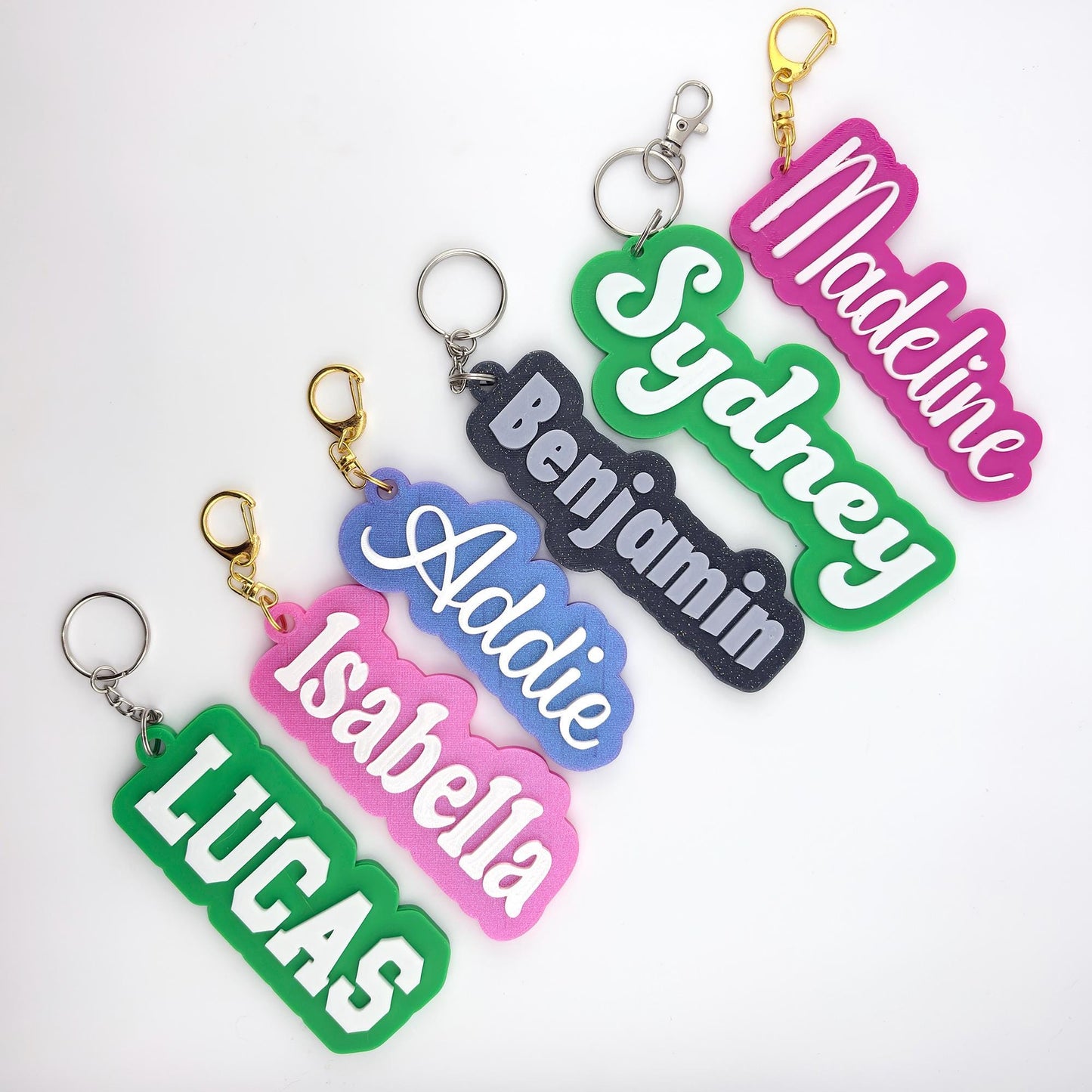 Personalized Name Tag Keychain LARGE