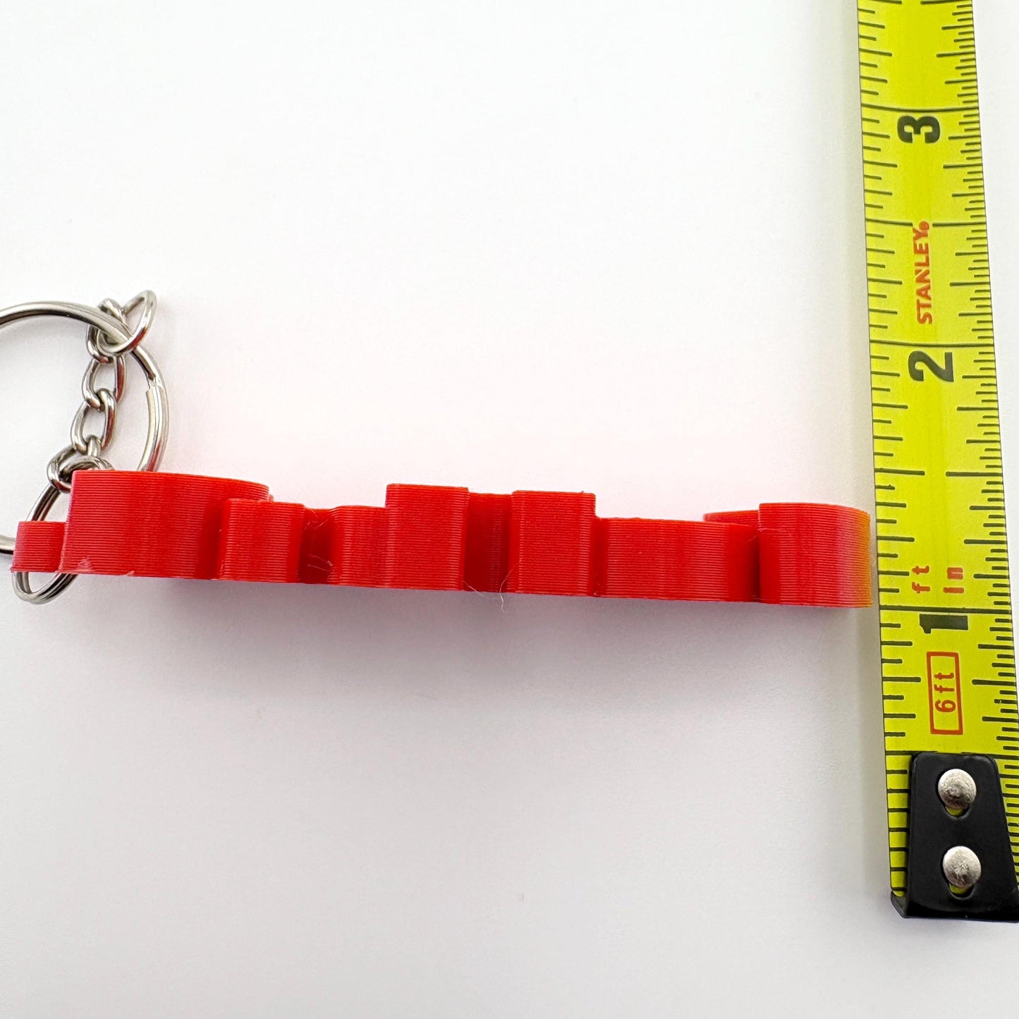 Personalized Blocky Name Tag Keychain