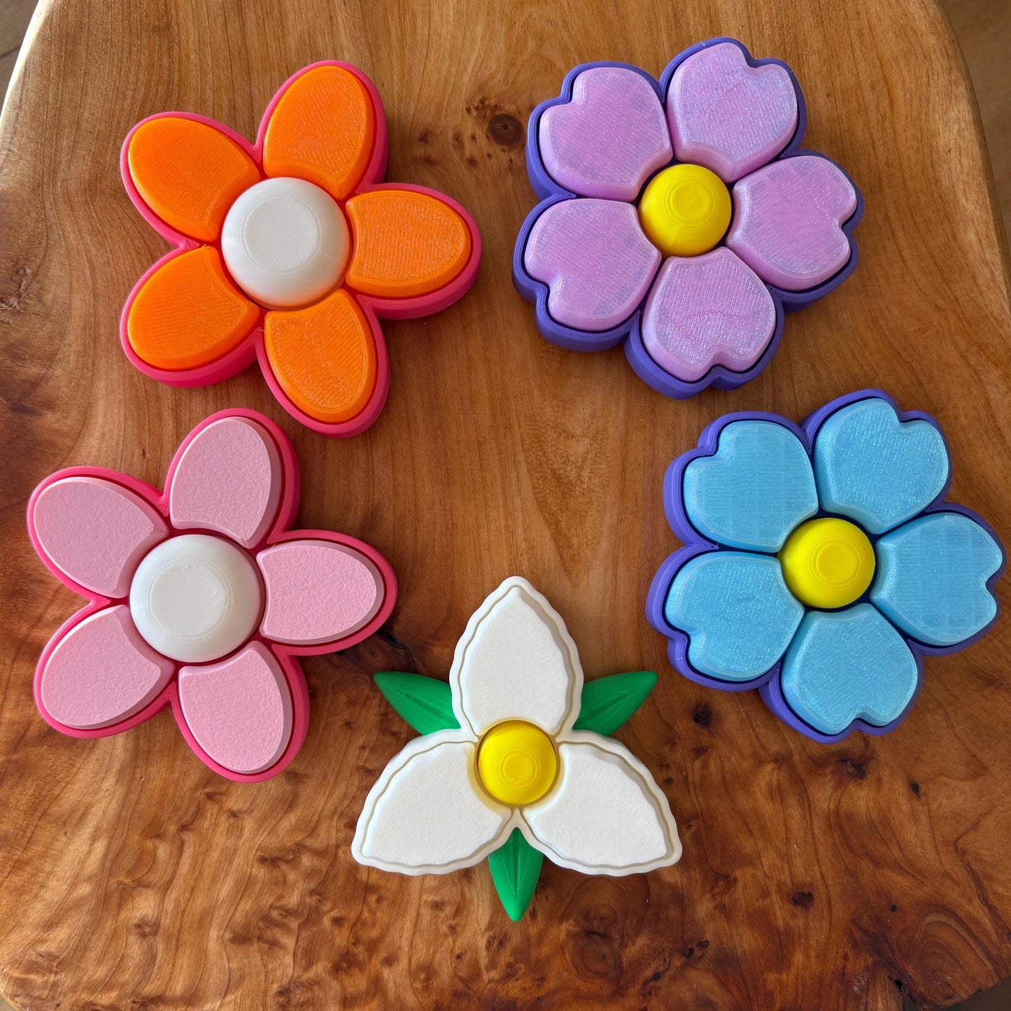 Flower Multi-Key Clicker/Spinner Fidget