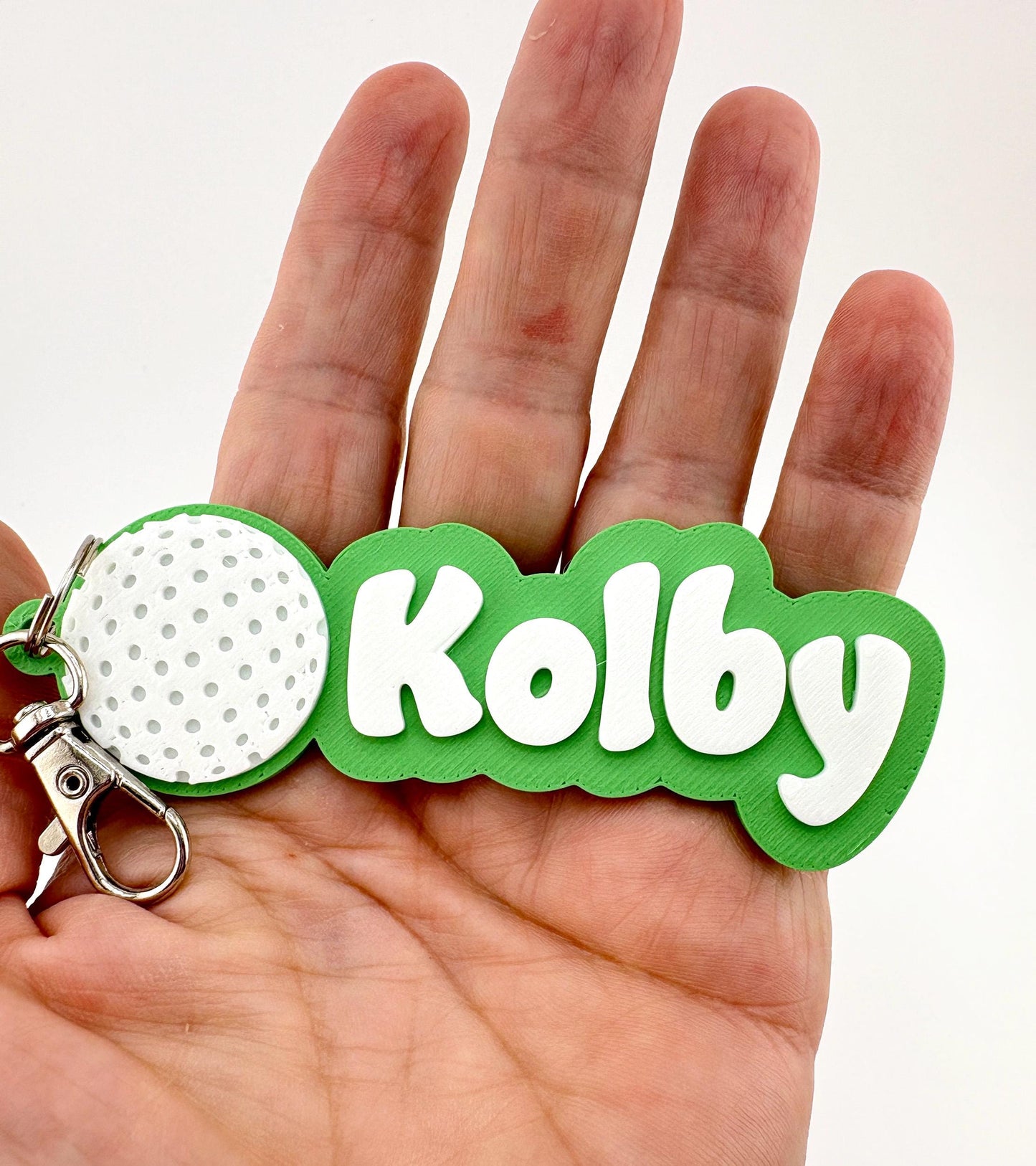 Personalized Golf Name Tag Keychain