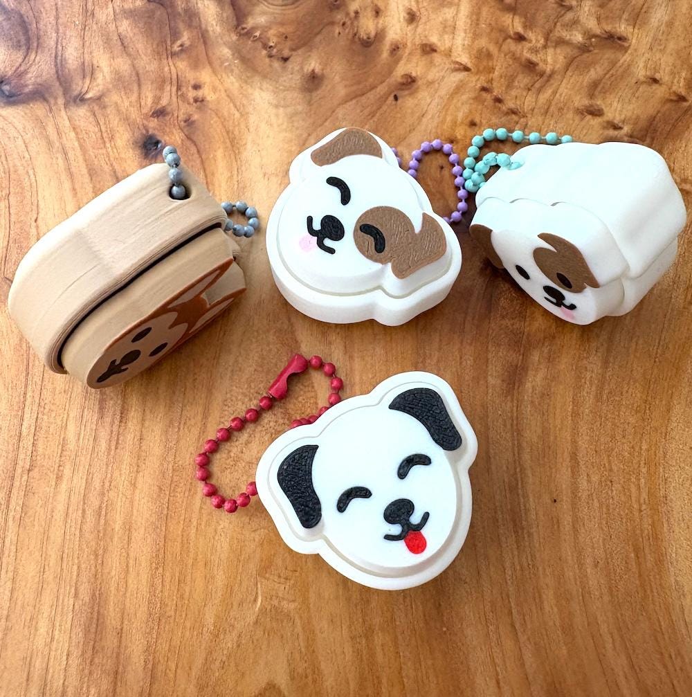 Dog Key Clicker Fidget Keychain
