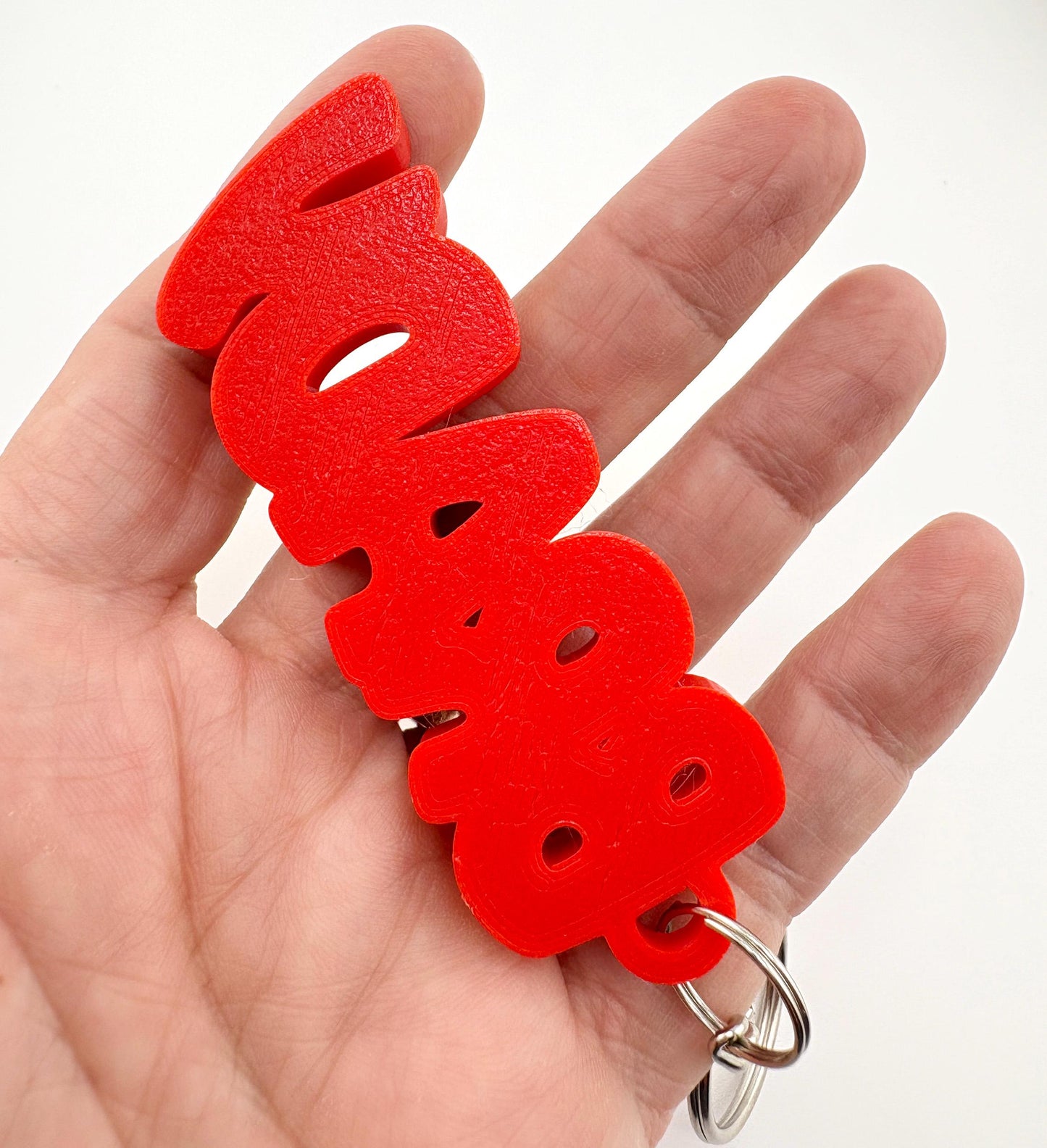 Personalized Blocky Name Tag Keychain