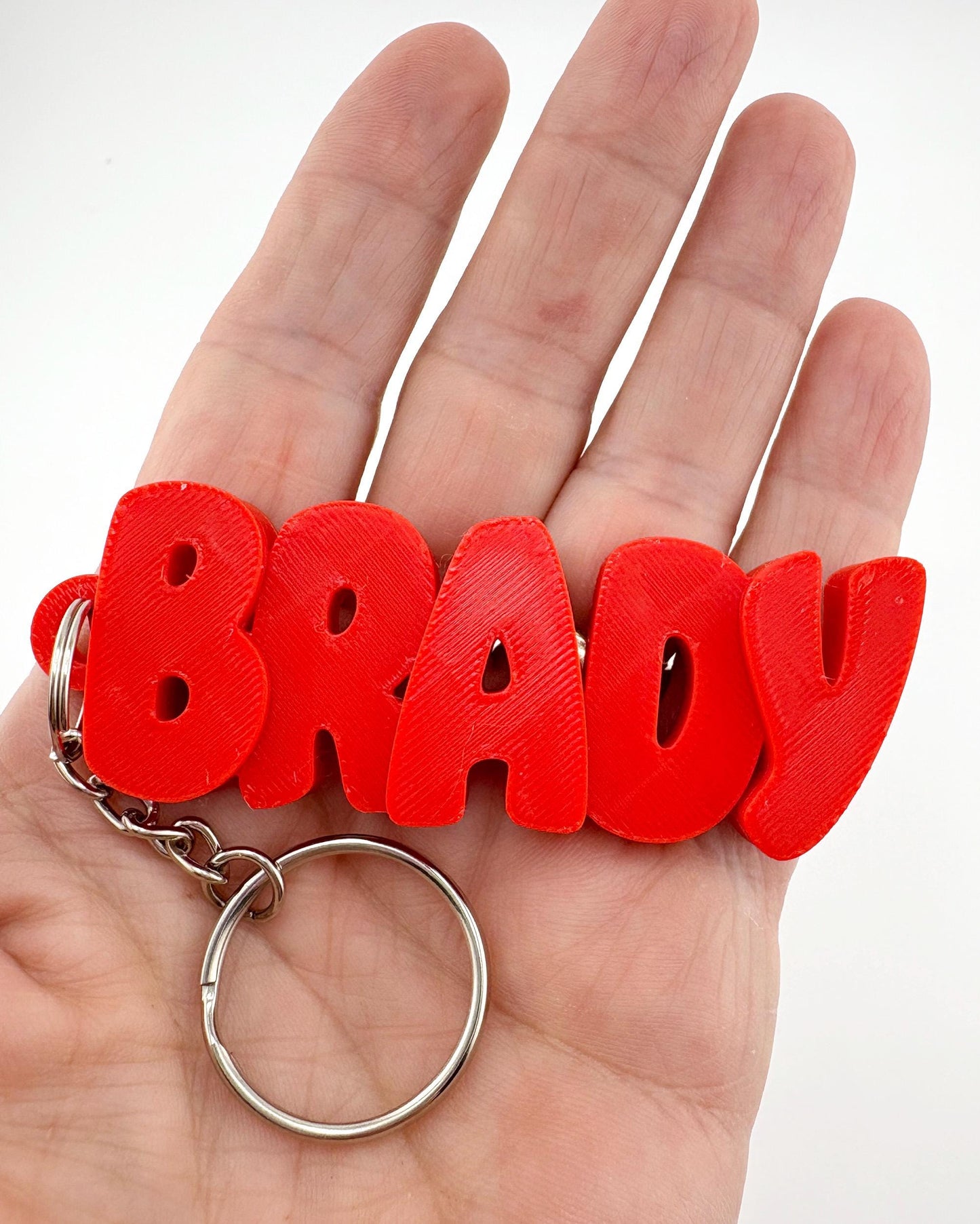 Personalized Blocky Name Tag Keychain