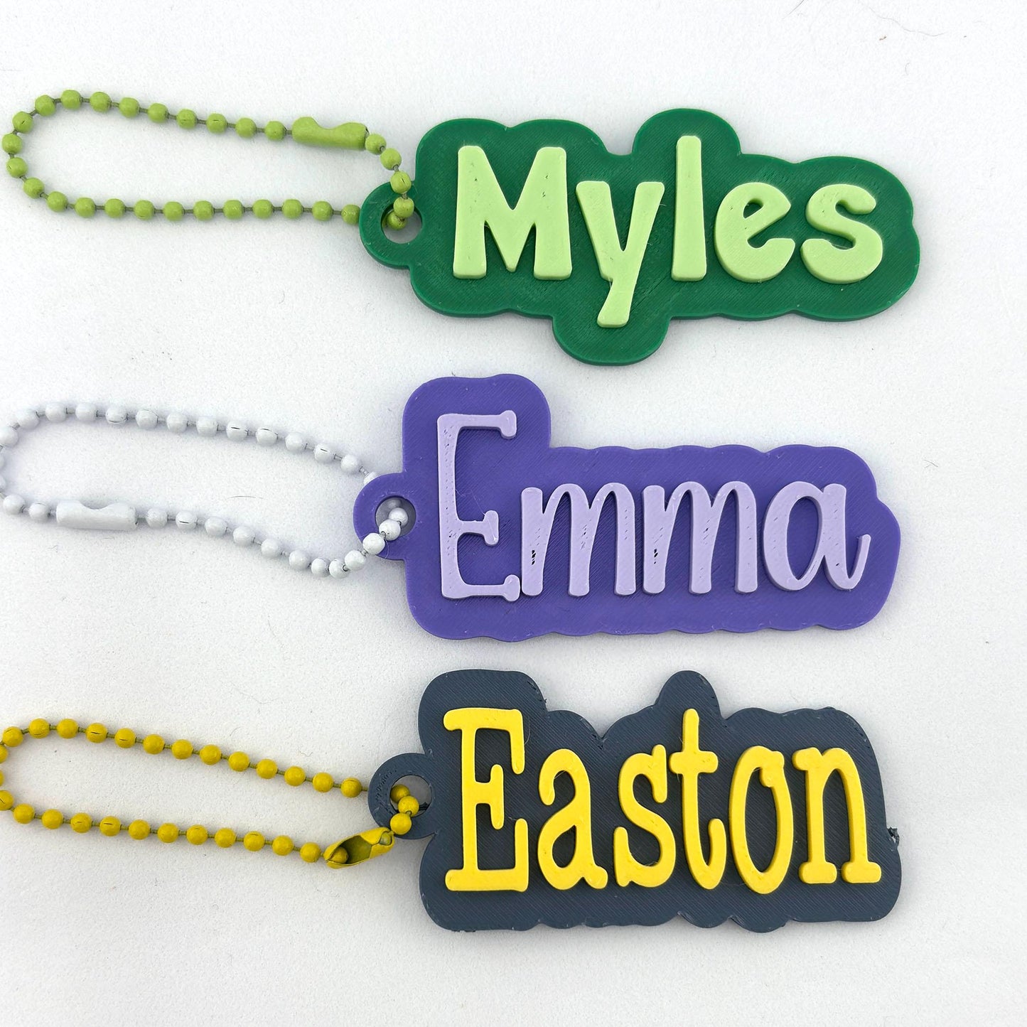 Personalized Name Tag Keychain SMALL