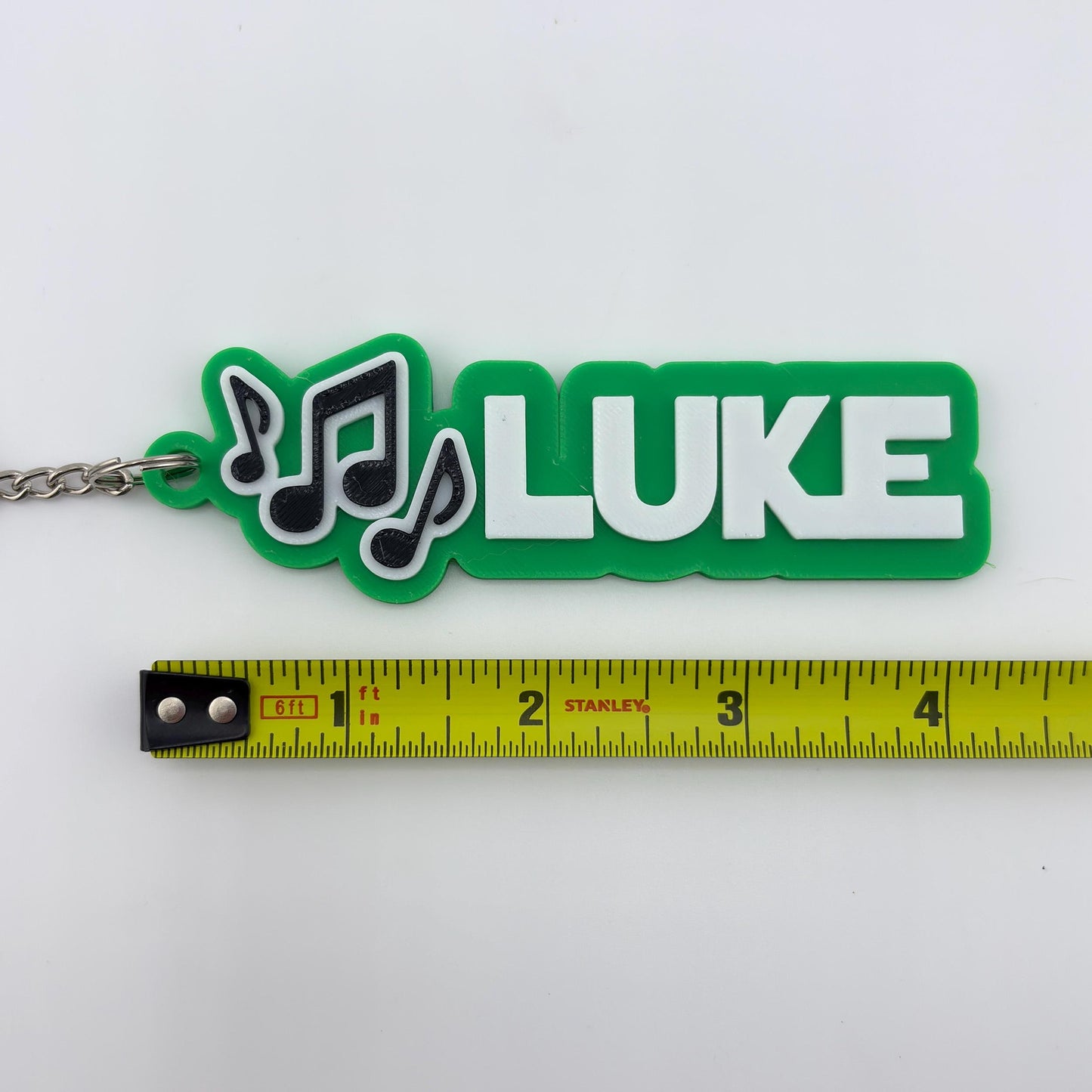 Personalized Marching Band Music Name Tag Keychain