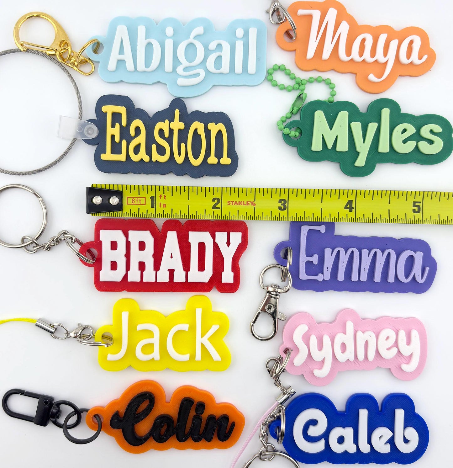 Personalized Name Tag Keychain SMALL