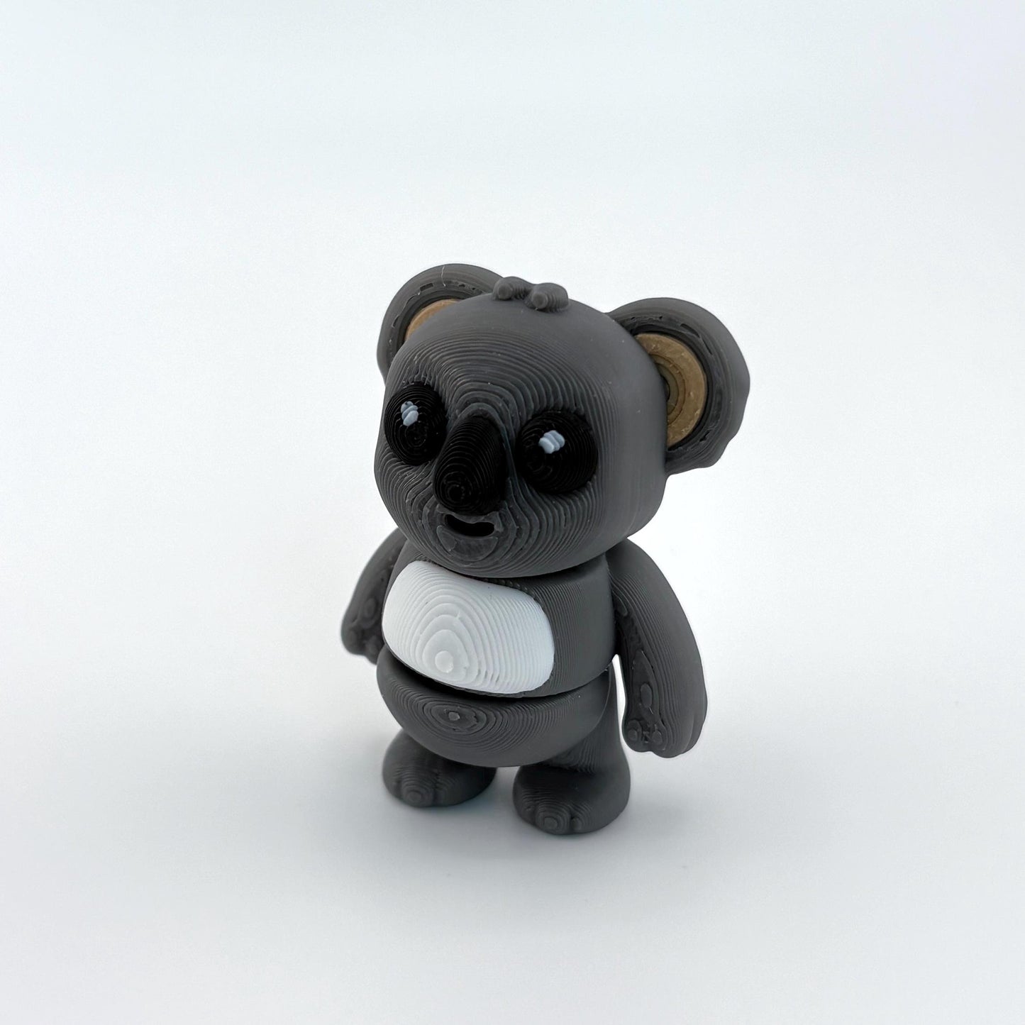 Baby Safari Animals 3D Printed Fidget Toys | Articulated Flexis – Lion, Tiger, Giraffe, Elephant, Koala, Hippo, Capybara, Sloth