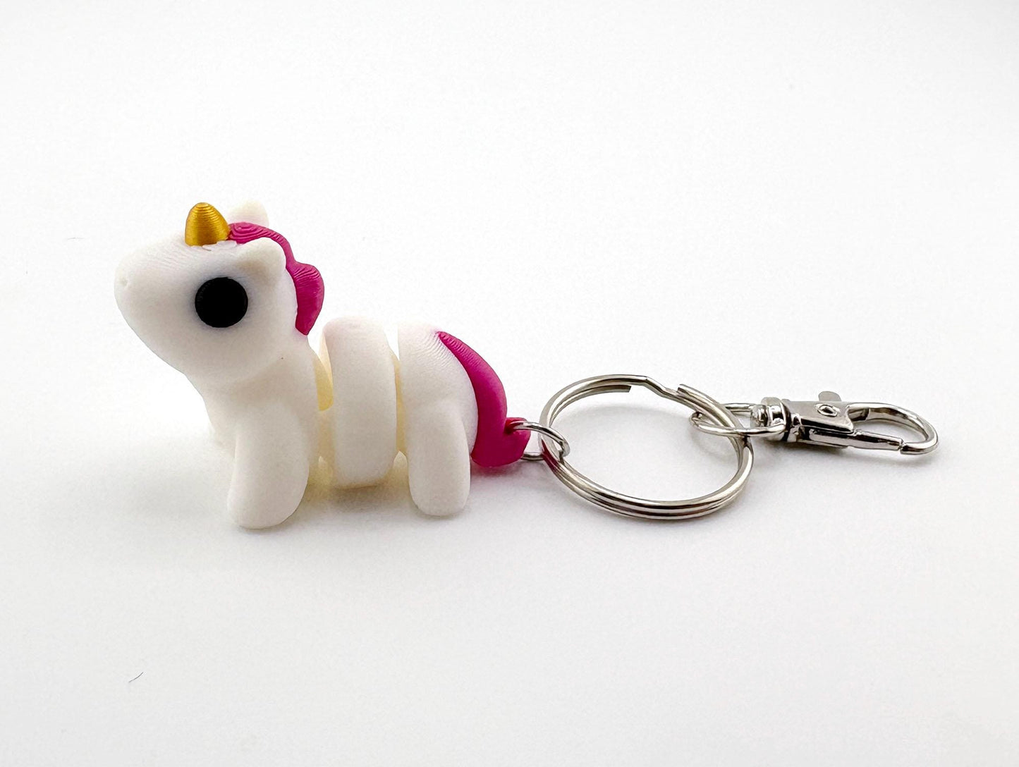 Baby Animal Keychain Set 1 - Dog, Cat, Pig, Unicorn, Snail