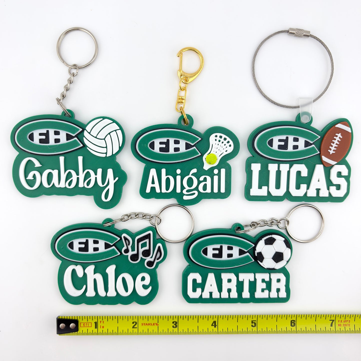 Personalized FHC Name Keychain - Sports/Club