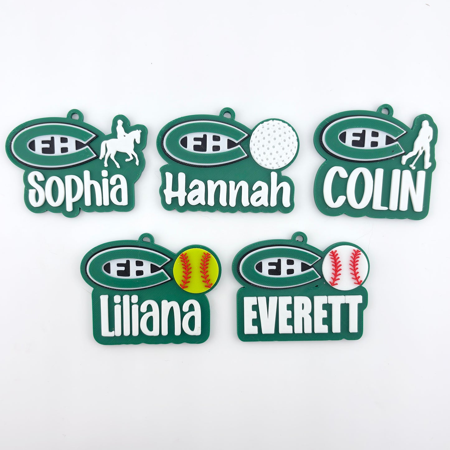Personalized FHC Name Keychain - Sports/Club