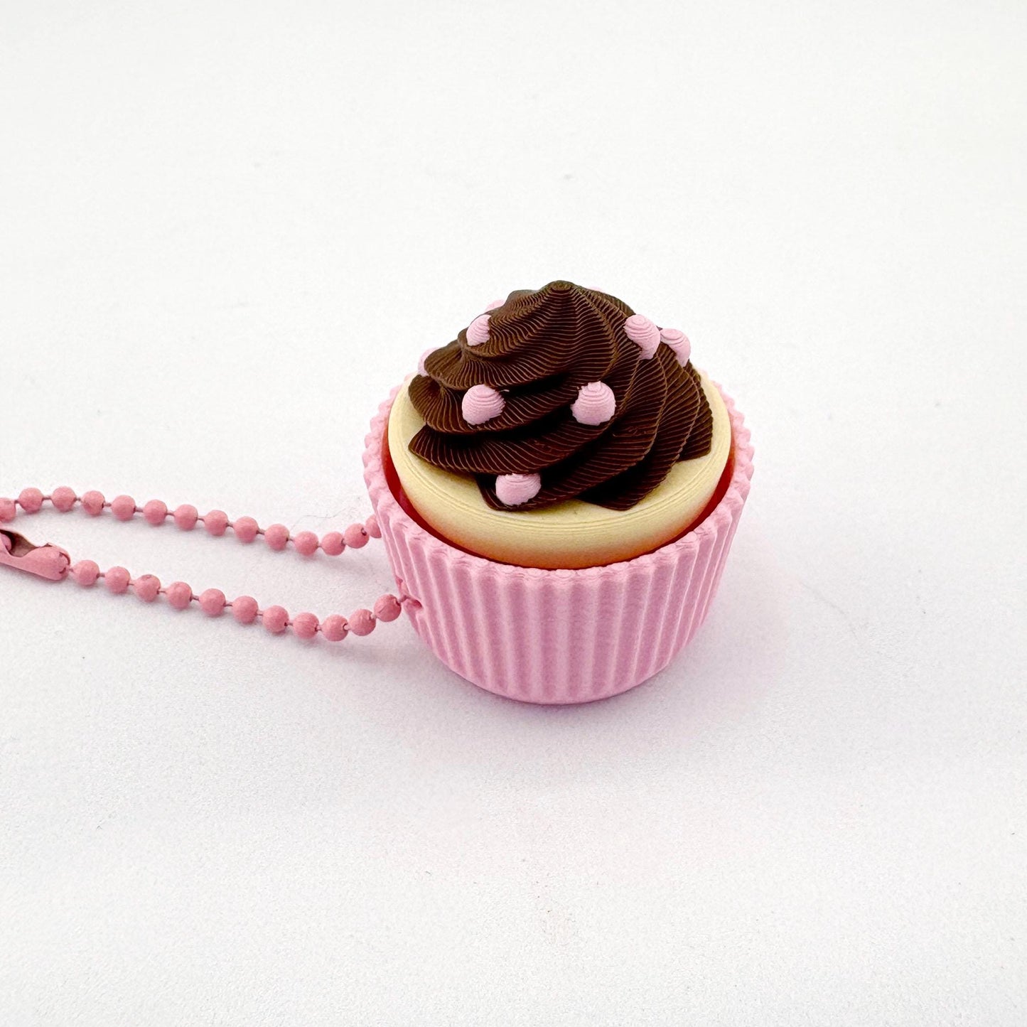 Cupcake Clicker Fidget Keychain