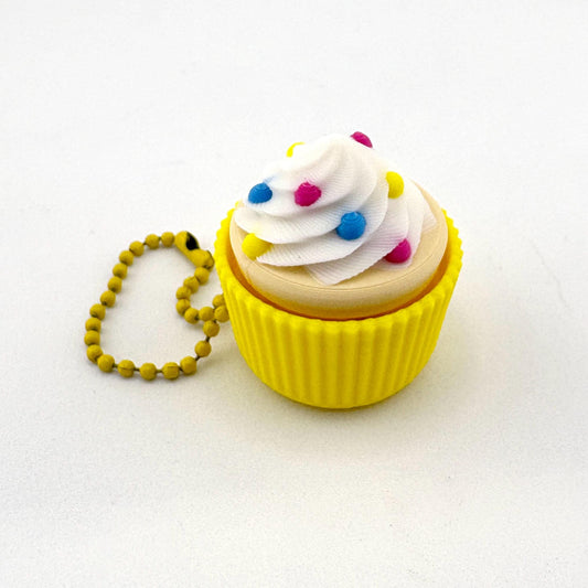 Cupcake Clicker Fidget Keychain