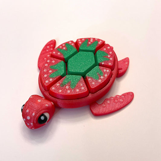 Turtle Multi-Key Sensory Clicker Fidget Toy - Fruit