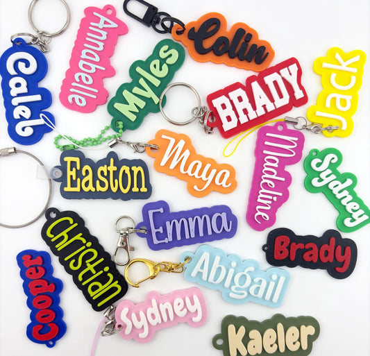 Personalized Name Tag Keychain SMALL