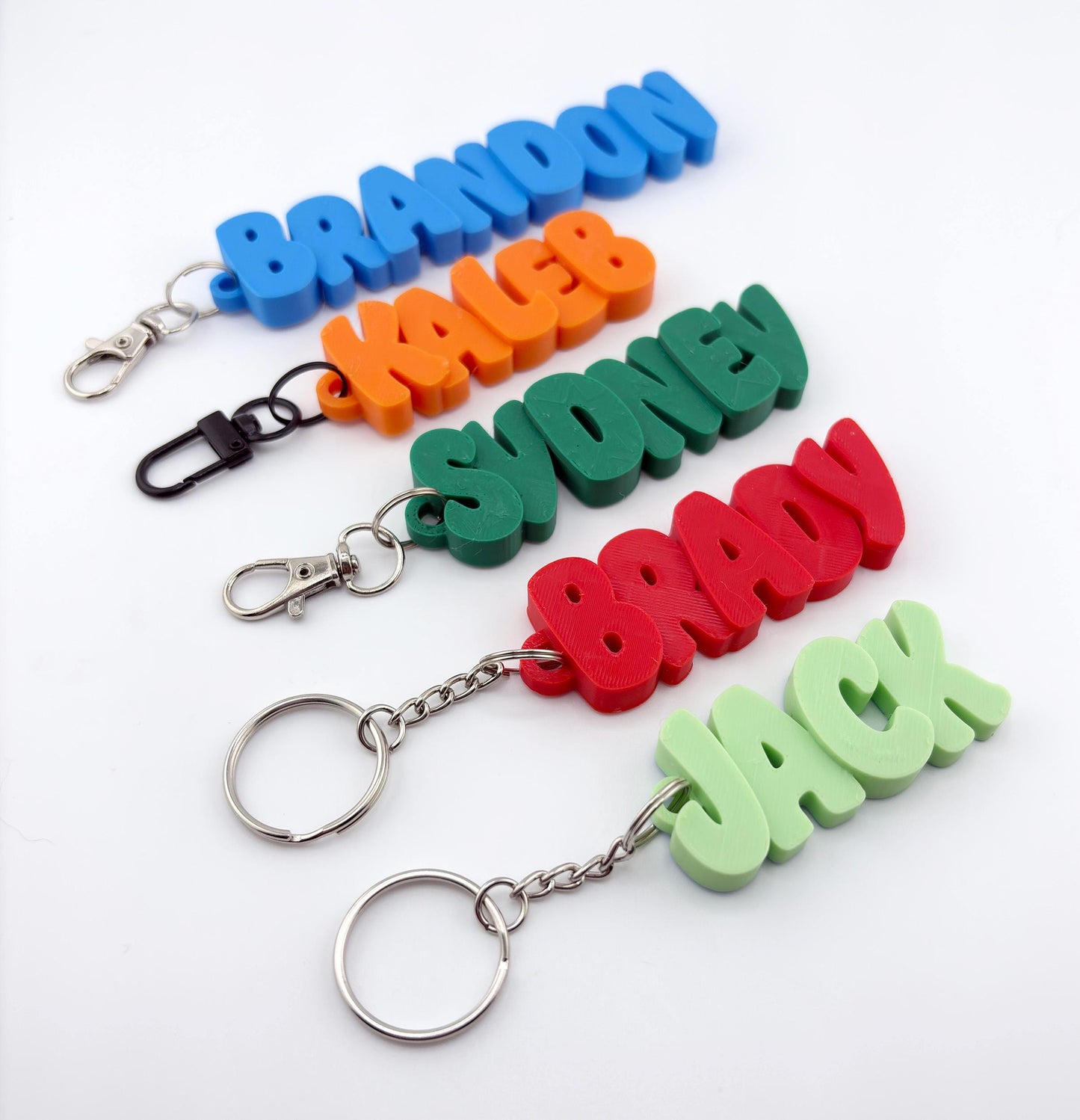 Personalized Blocky Name Tag Keychain