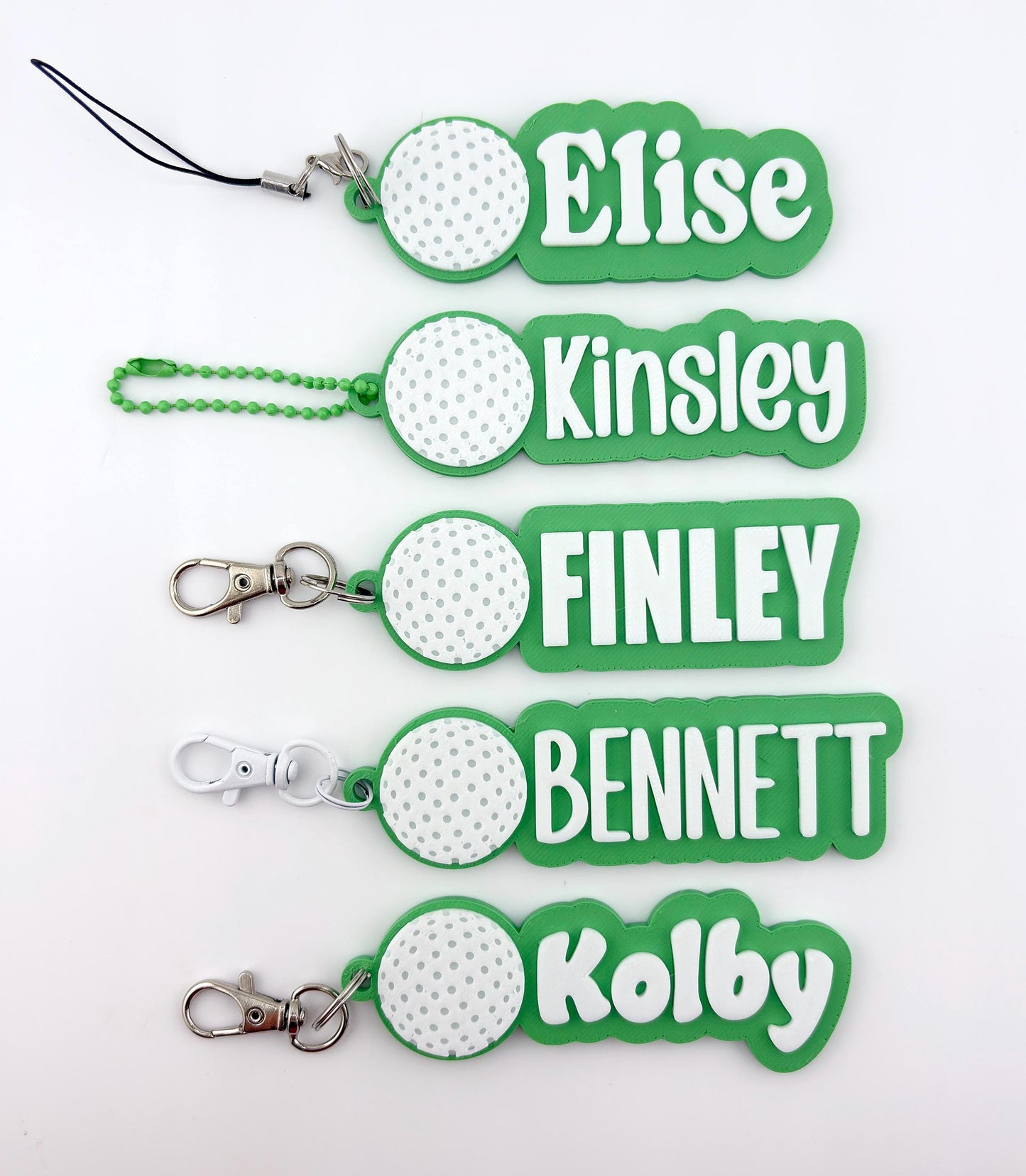 Personalized Golf Name Tag Keychain