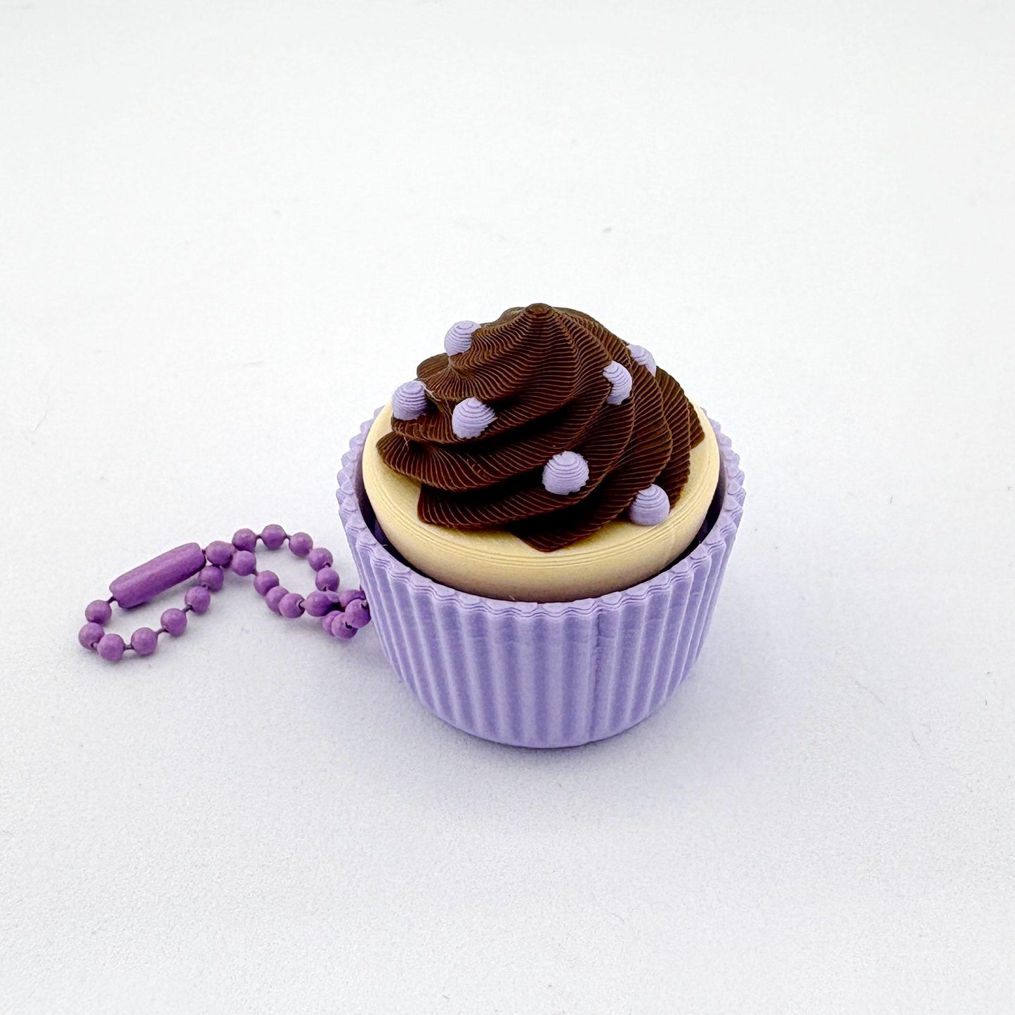 Cupcake Clicker Fidget Keychain