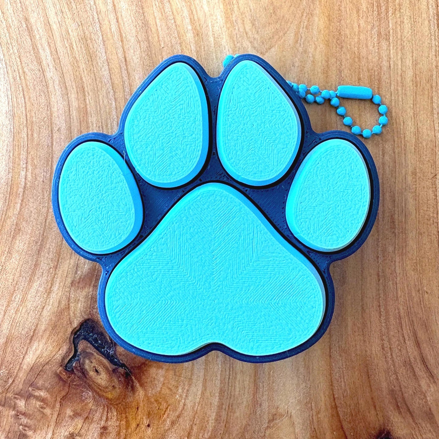 Cat/Dog Paw Multi-Key Clicker Fidget Keychain