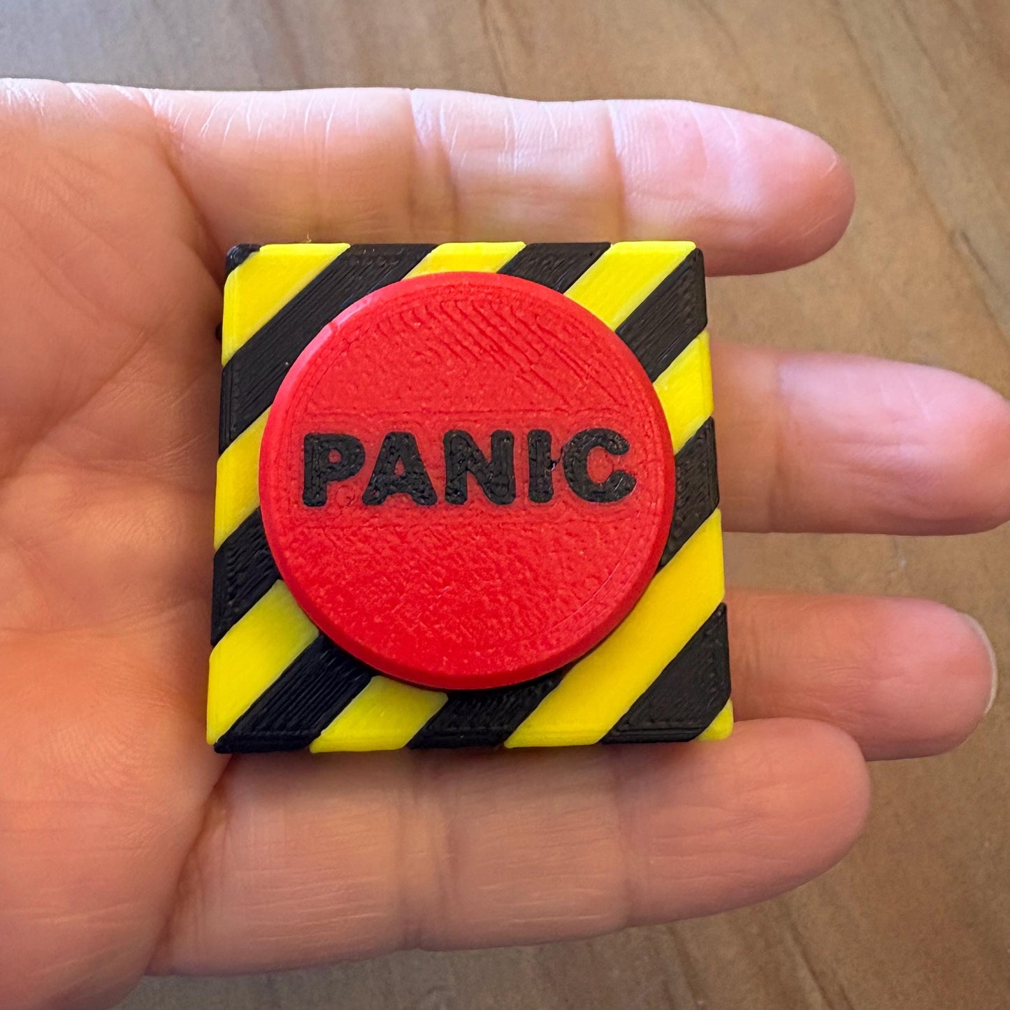 PANIC Button Clicker Fidget Keychain