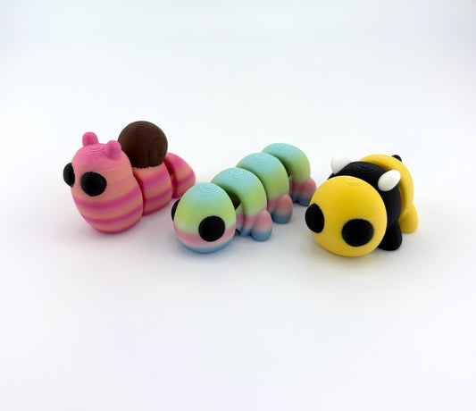Baby Bugs 'N Slugs - Snail, Caterpillar, Bee