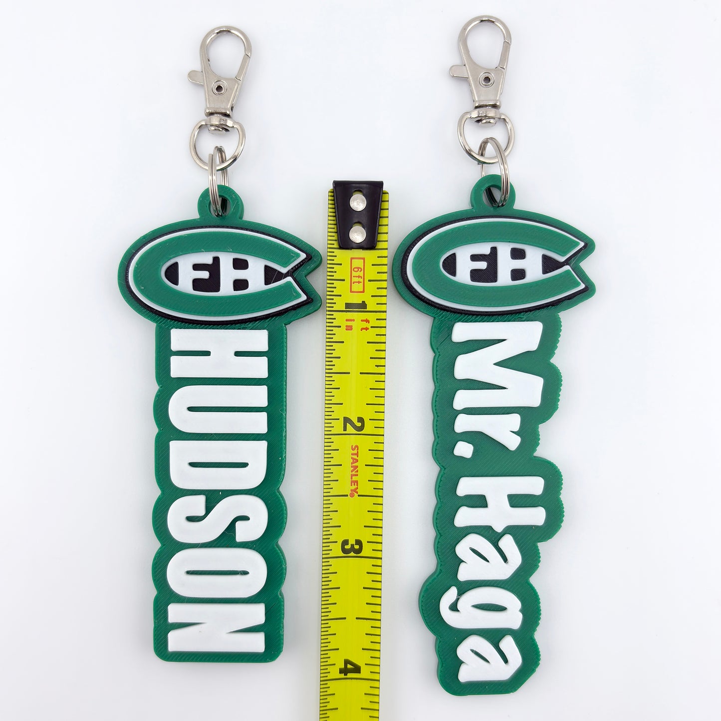 Personalized FHC Name Keychain - Vertical