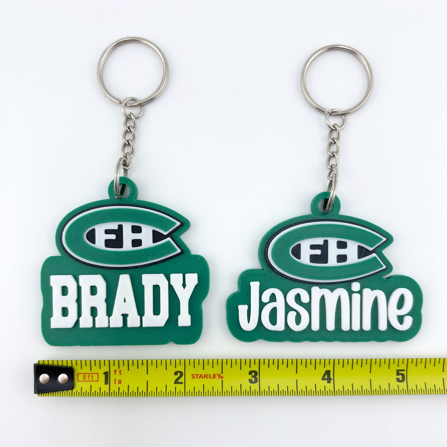 Personalized FHC Name Keychain - Stacked
