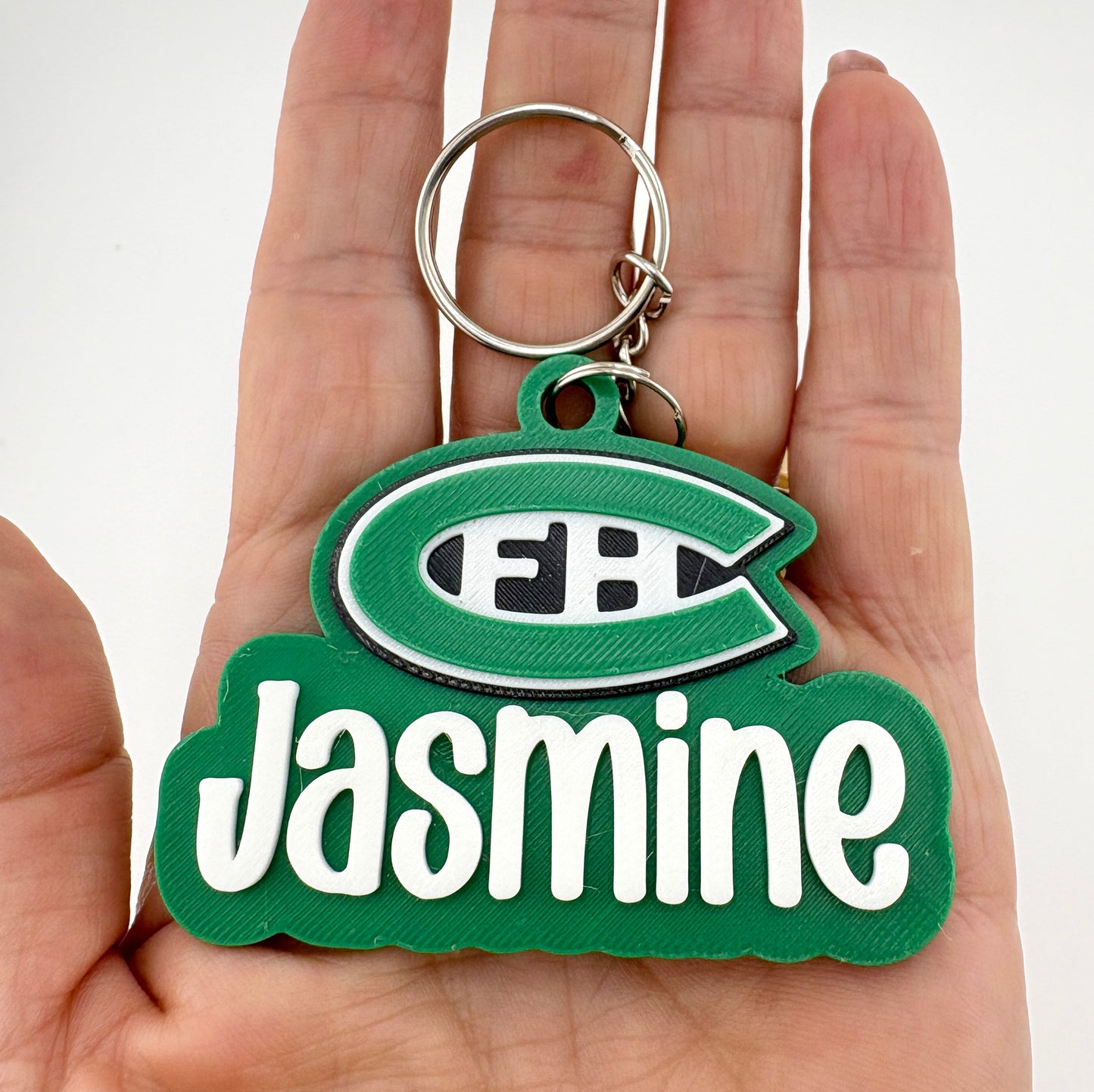 Personalized FHC Name Keychain - Stacked
