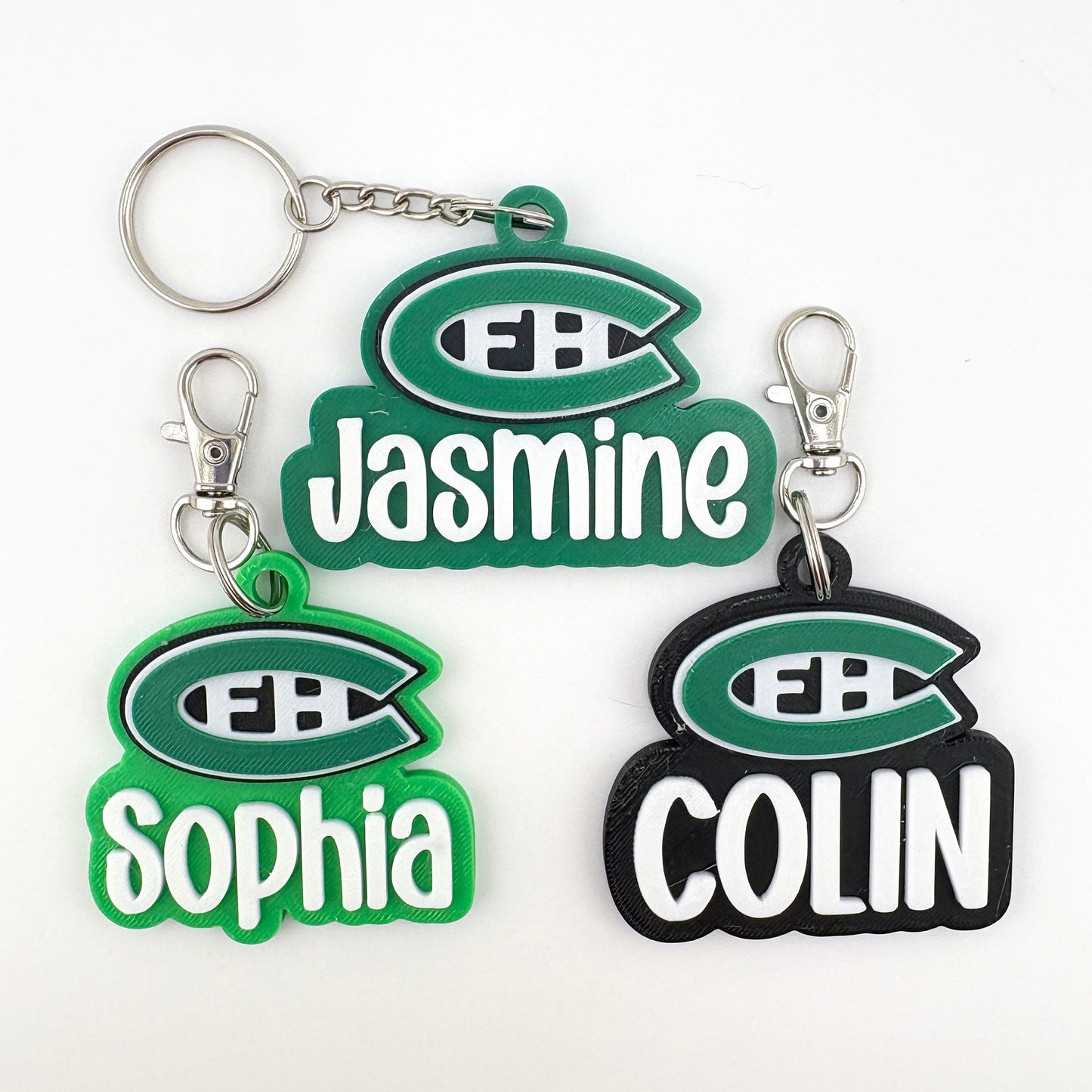 Personalized FHC Name Keychain - Stacked