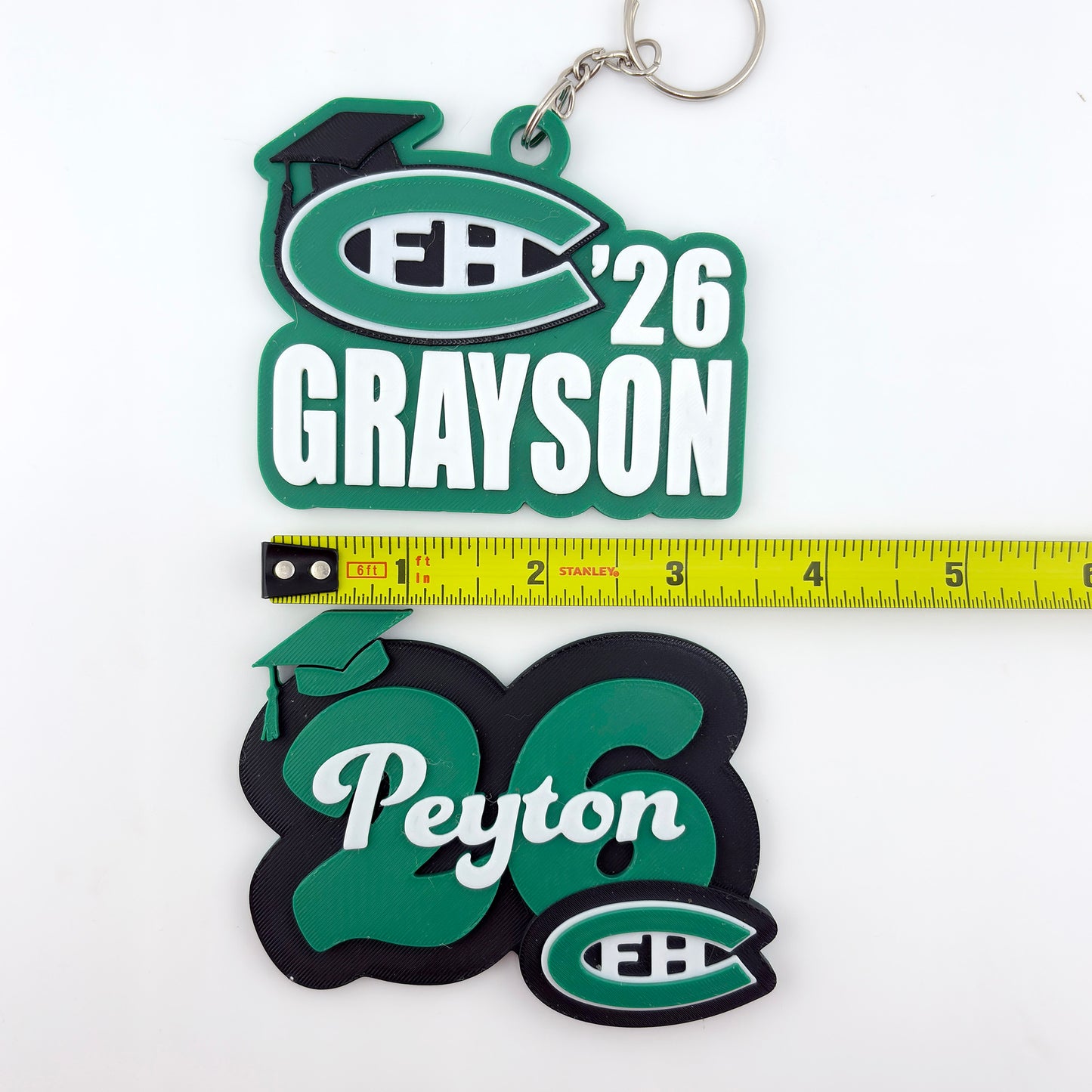 LARGE Personalized FHC Name Keychain/Magnet - Grad Year