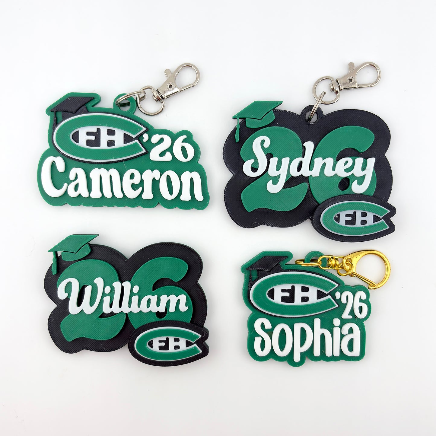 Personalized FHC Name Keychain - Grad Year