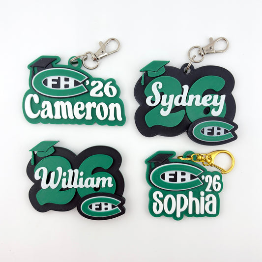 Personalized FHC Name Keychain - Grad Year