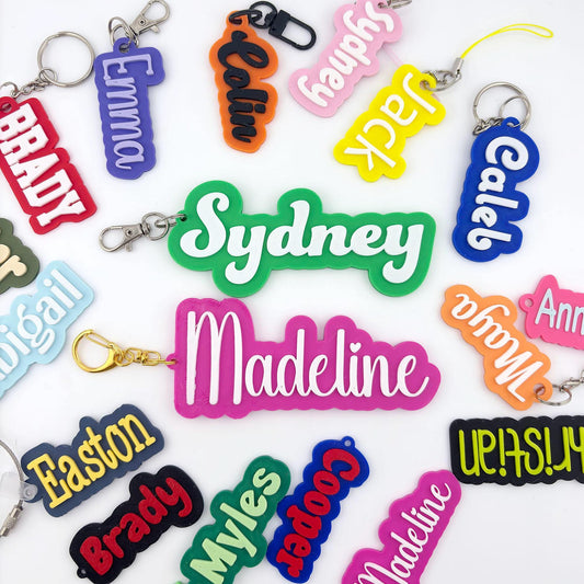 Personalized Name Tag Keychain LARGE