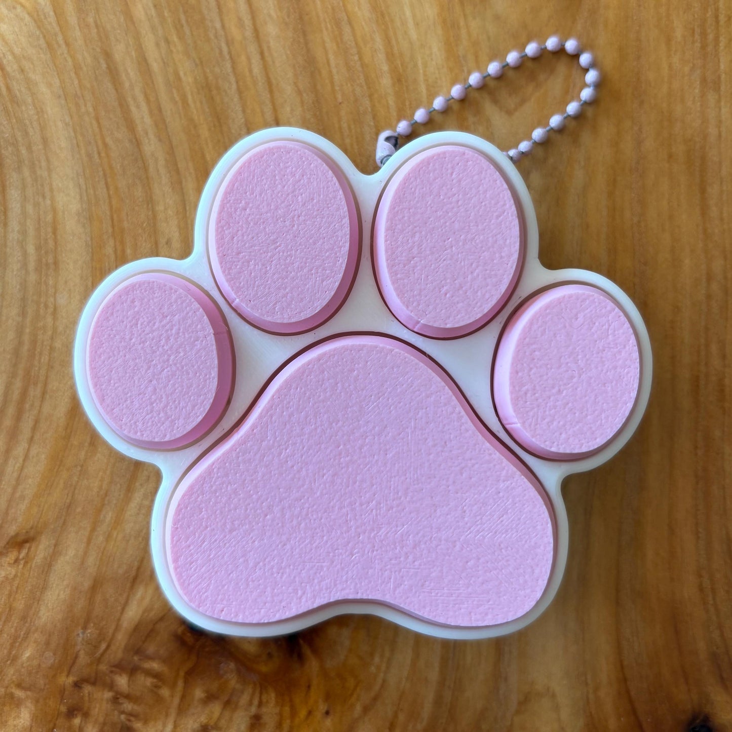 Cat/Dog Paw Multi-Key Clicker Fidget Keychain
