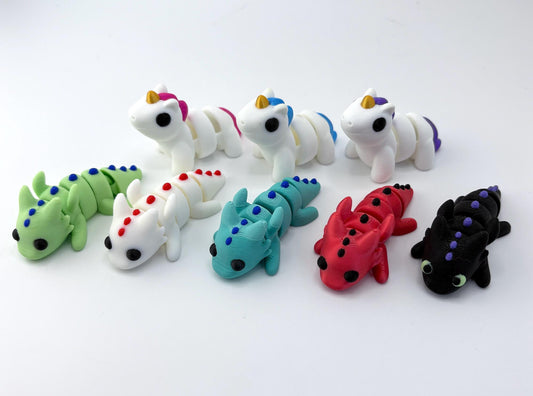 Baby Mythical Creatures - Dragon, Unicorn