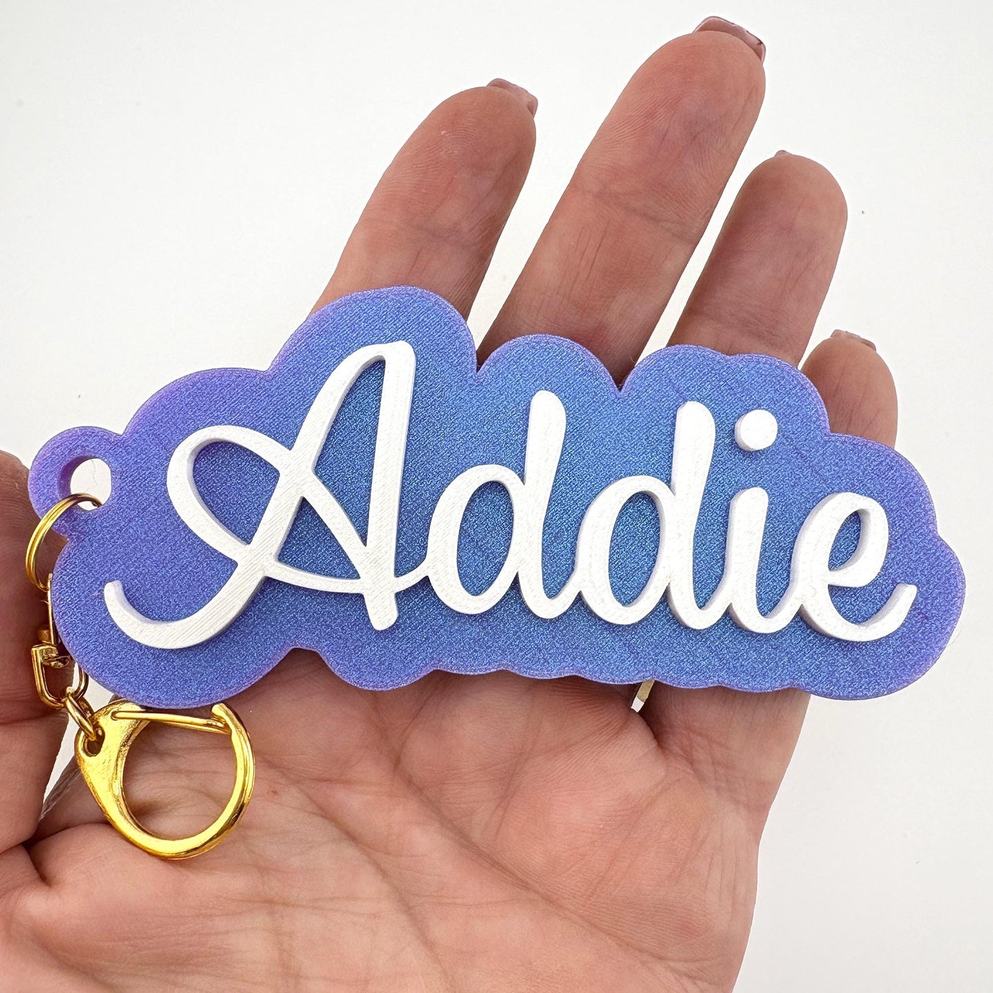 Personalized Name Tag Keychain LARGE