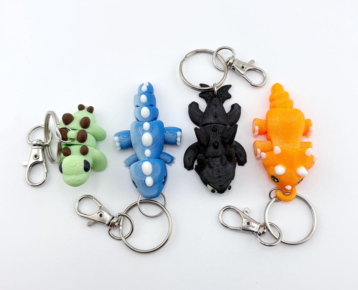 Baby Dinosaur Keychain - Stegosaurus T-Rex Toothless Triceratops