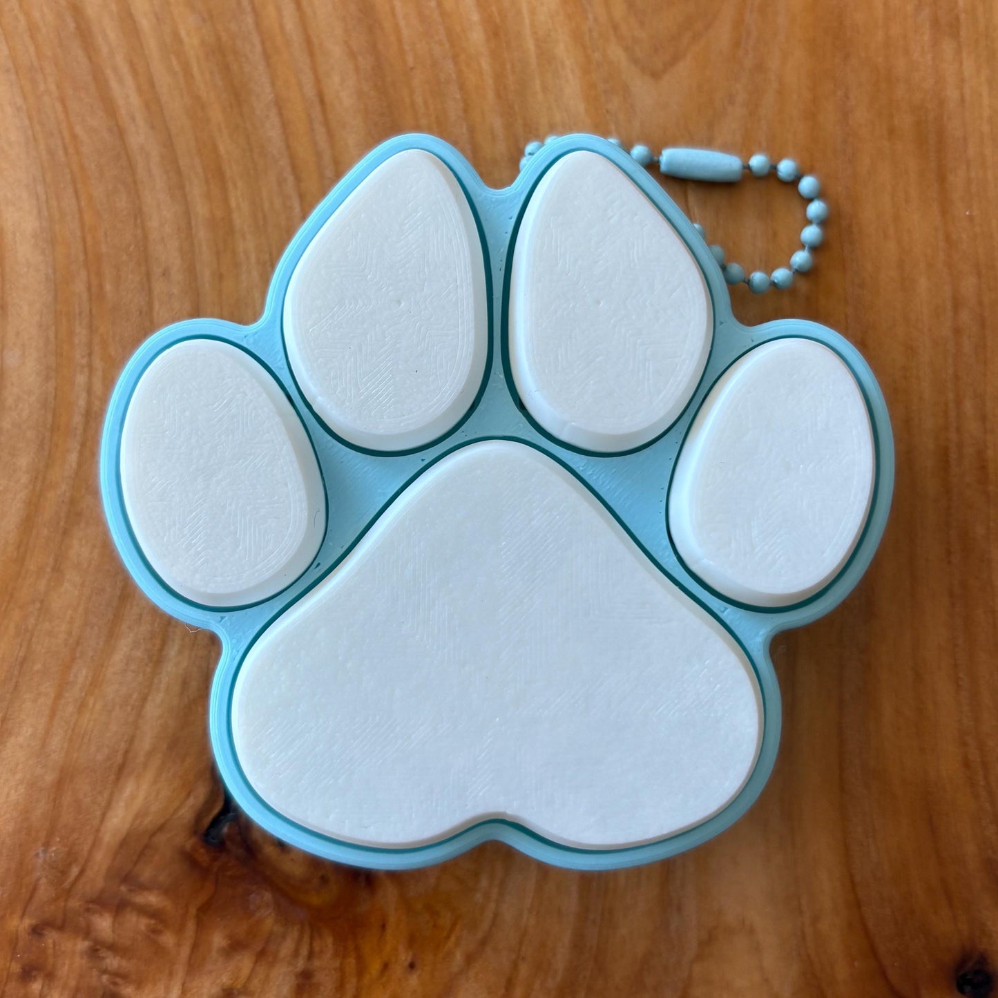 Cat/Dog Paw Multi-Key Clicker Fidget Keychain