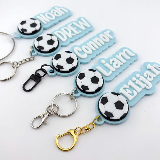 Personalized Soccer Name Tag Keychain